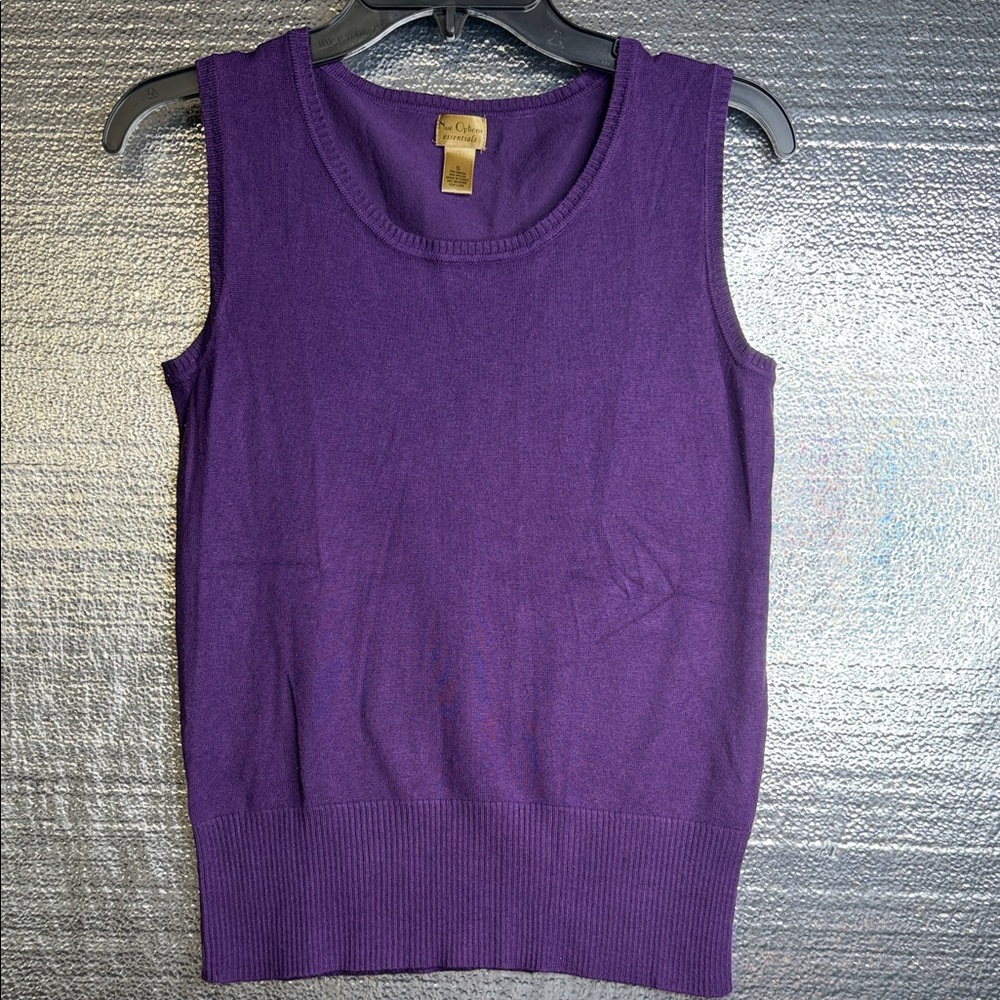 Classic Nue Options Deep Purple Tank Top Sweater